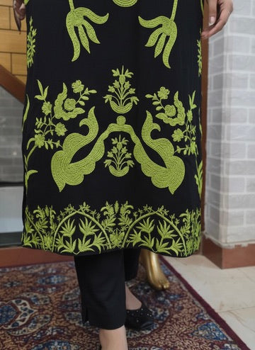 Heavy Resham Work Georgette Kurta Set