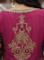 Fusion Crop Top Dhoti Set with Jacket