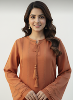 A-Line Cotton Kurta and Pant Set