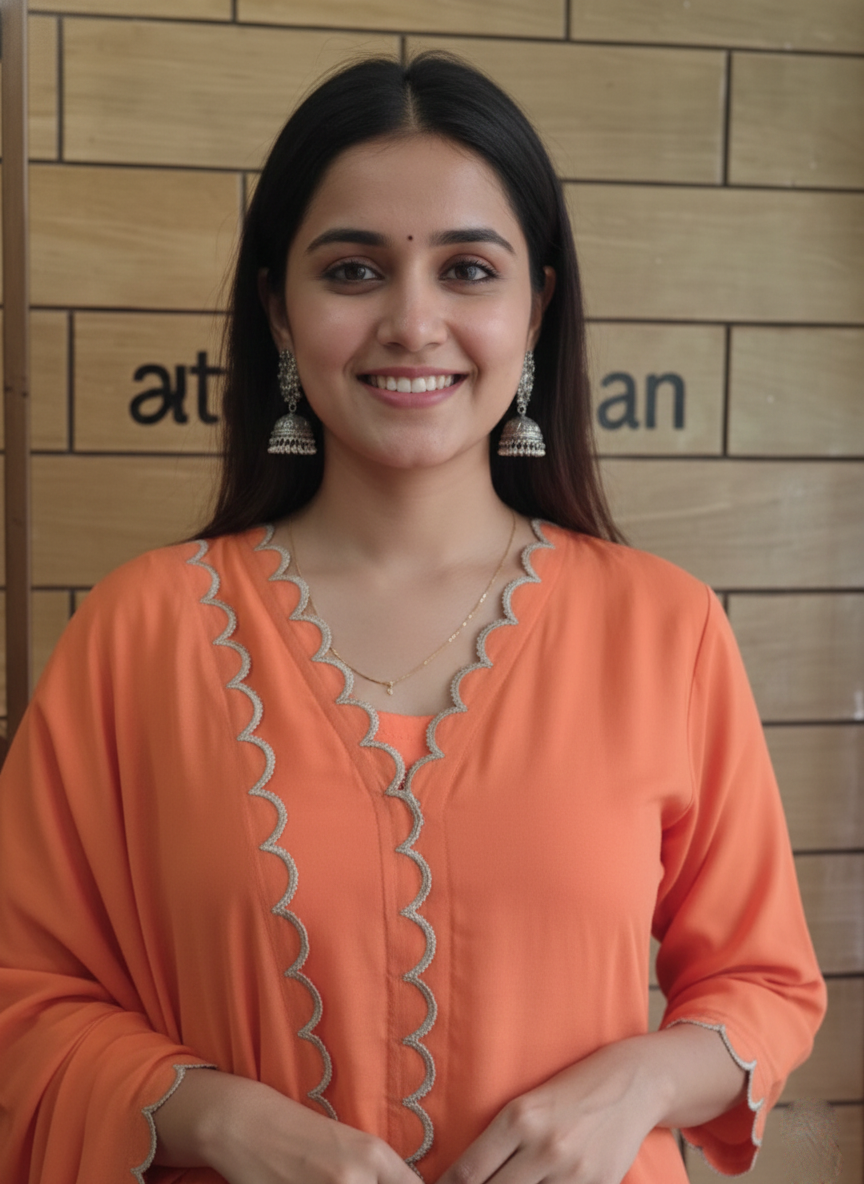 Organza Suit with Zari and Intricate Cut Work Embroidery