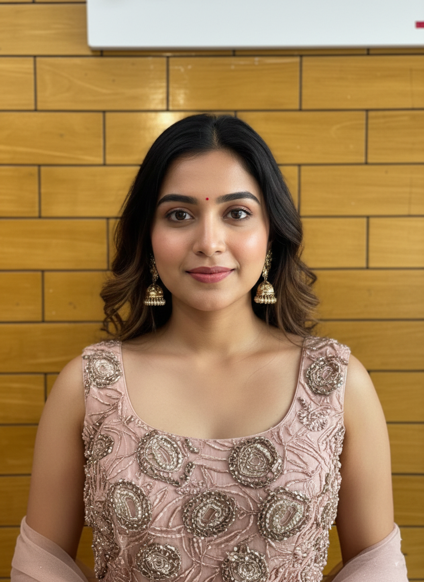 Designer Silk Skirt Set Featuring Zardozi and Sheer Organza Cape