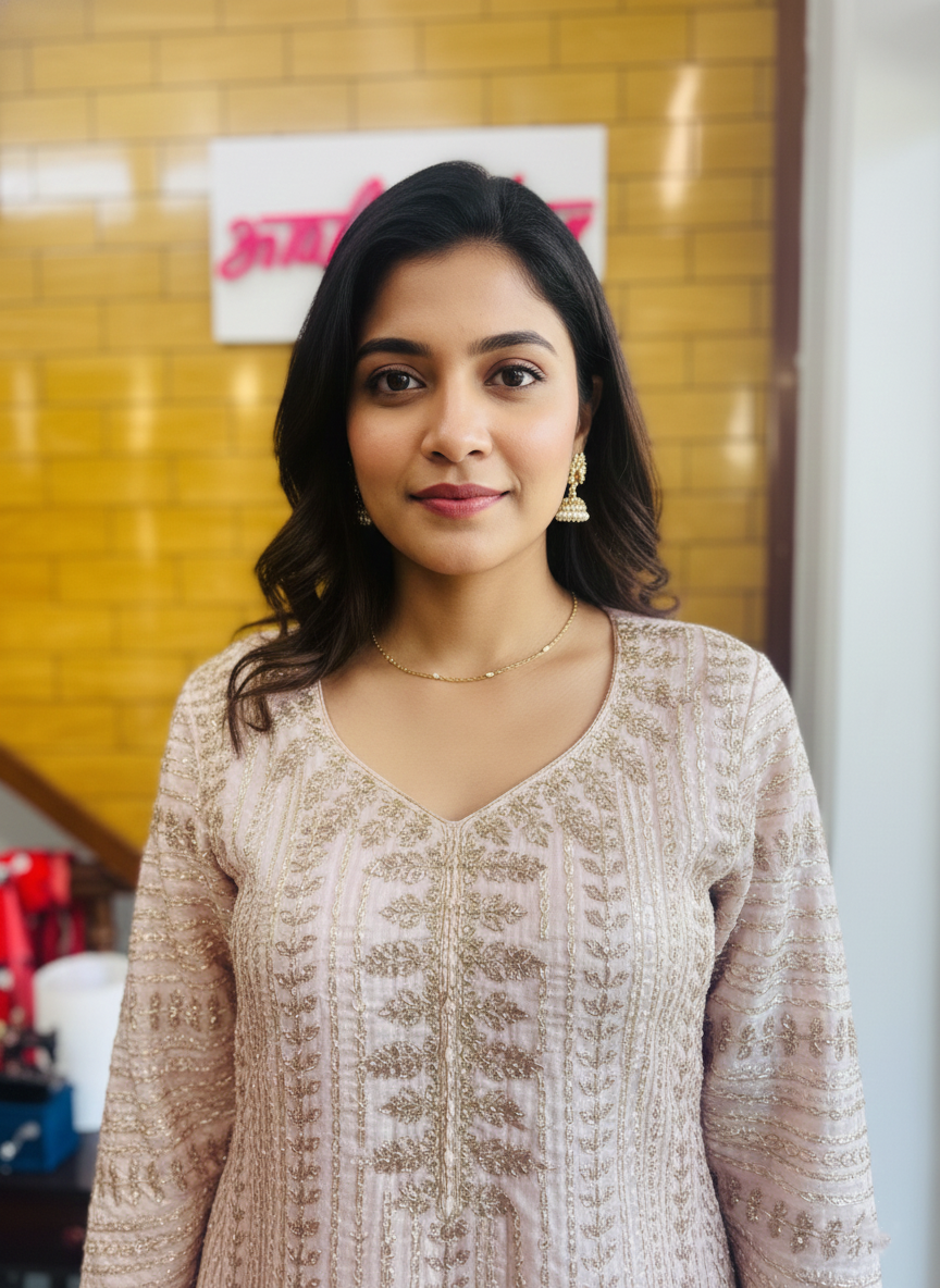 Silk Sharara Suit with Gotta Patti, Sequin Work & Organza Dupatta