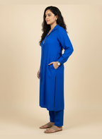 Flowy Rayon Co-ord Set with Delicate Resham Thread Work