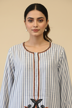 Elegance in Thread: Resham Work Cotton Suit