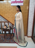 Organza kurta with farshi salwar