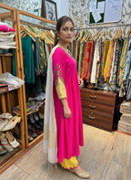 Crepe Pant Suit with Beads and Cutdana Embellishment