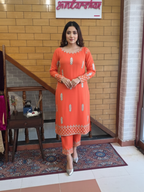 Viscose Georgette Suit with Intricate Gotta Patti Embroidery