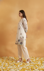Heritage Chanderi Cotton Suit with Fine Thread Work