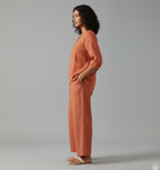 Malmal Cotton Co-Ord set featuring Intricate Resham Embroidery