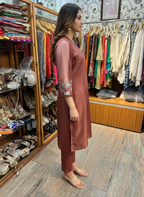 Elegant Organza Embellished Suit with Beads and Resham Detailing