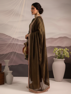 Royal Handcrafted Zardozi Velvet Ensemble