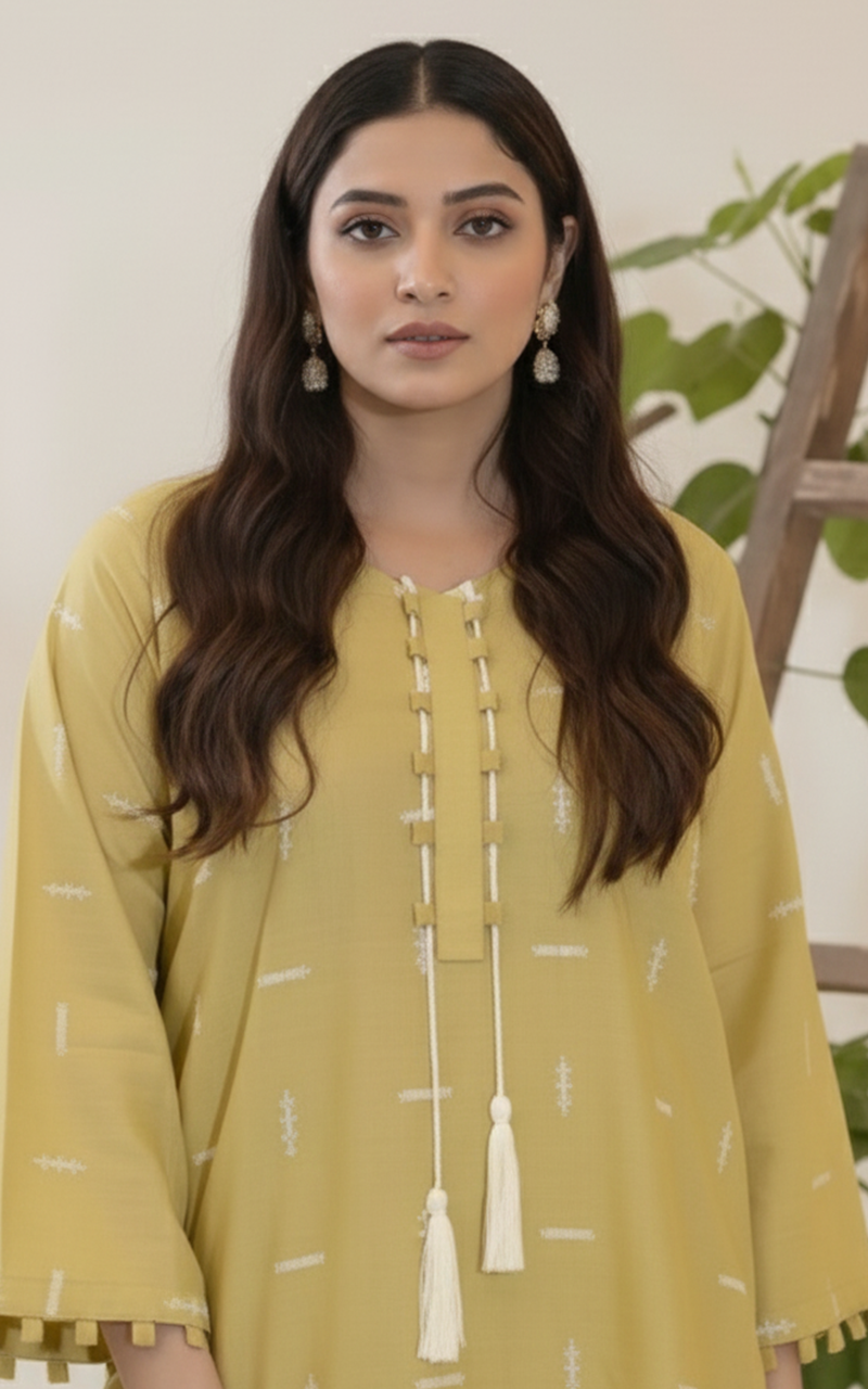 Artisanal Resham Work Cotton Suit