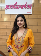 Silk suit with dhoti