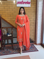 Viscose Georgette Suit with Intricate Gotta Patti Embroidery