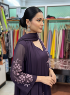 Designer Georgette Suit with Fine Resham Work