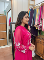 Exquisite Georgette Suit with Intricate Resham Embroidery