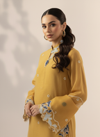 Designer Chanderi Suit Set featuring Resham Cut Work on Organza Dupatta