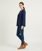 Casual Cotton Tunic Featuring Resham Work