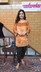 Royal Silk Velvet Suit with Exquisite Zardozi Handwork