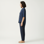 Relaxed-Fit Cotton Top with Geometric Resham Work