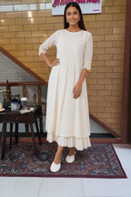 Mal Cotton Graceful Kurta Set with Soft Pleated Finish
