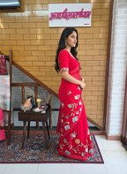 Resham Work Georgette Designer Saree