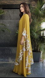 Georgette Ensemble with Resham Embroidery and Cutwork