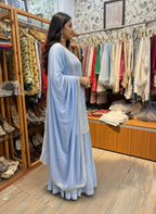 Pearl and Cutdana Embellished Georgette Suit Set