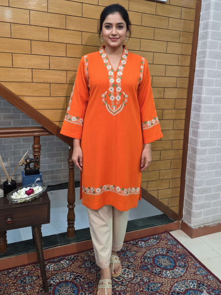 Regal Resham Work Pure Pashmina Suit