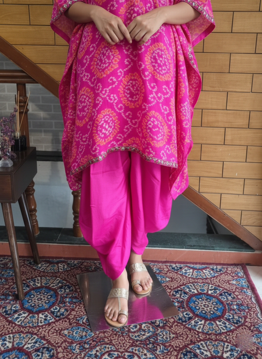 Bandhani dhoti suit
