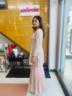 Silk Sharara Suit with Gotta Patti, Sequin Work & Organza Dupatta