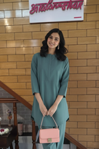 Teal Elegance Dhoti Kurta Set