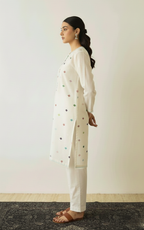 Pure Cotton Suit Set with Resham Detailing