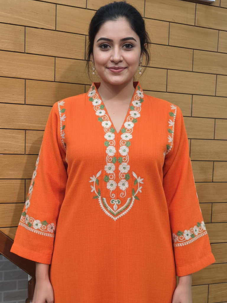 Regal Resham Work Pure Pashmina Suit