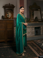Royal Handcrafted Zardozi Velvet Ensemble