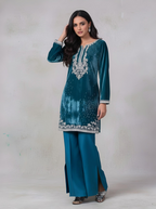 Royal Zardozi Velvet Suit