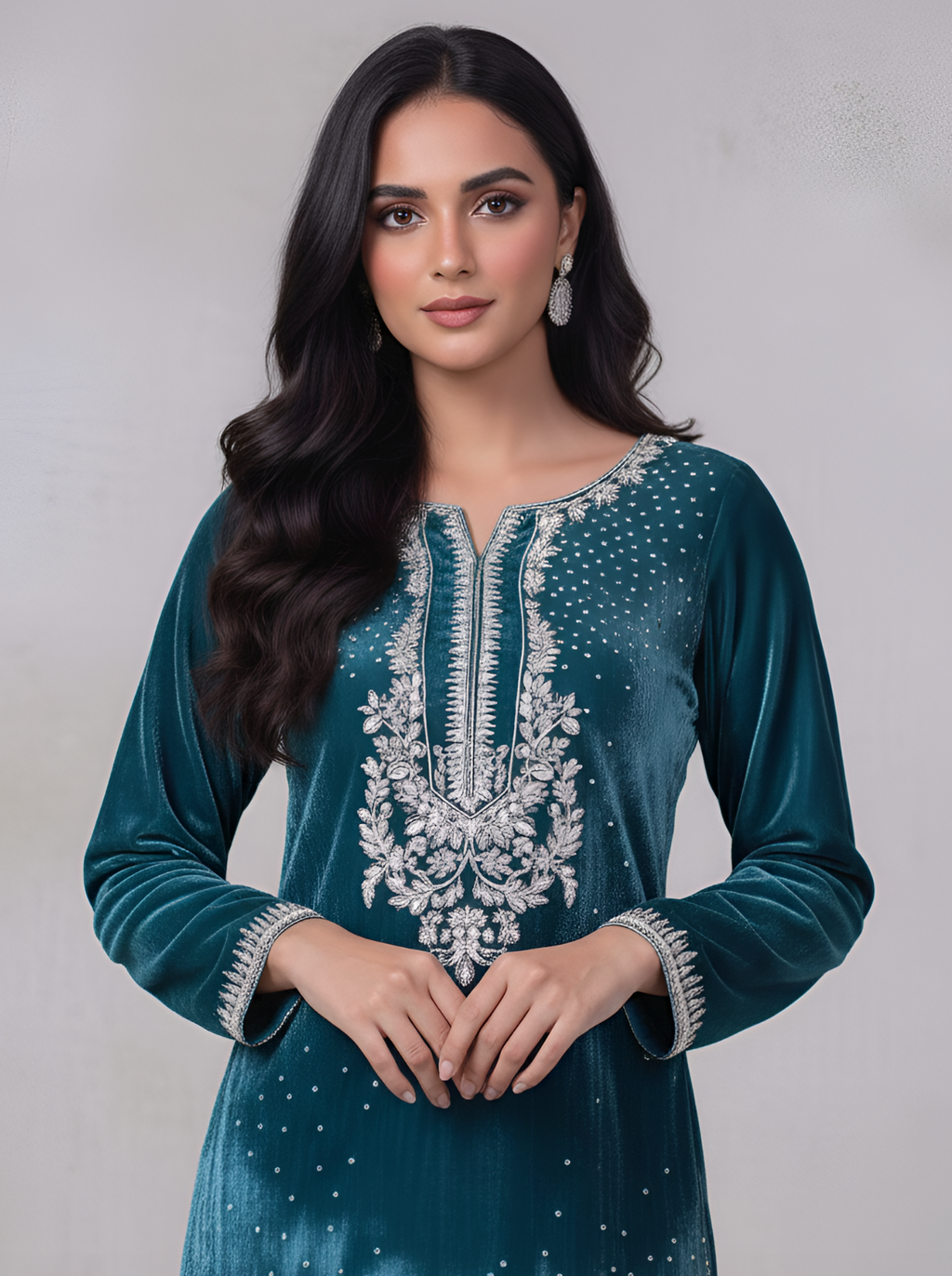 Royal Zardozi Velvet Suit