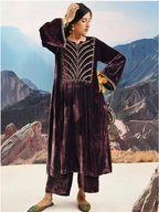 Velvet Attire Featuring Cord and Sequin Detailing