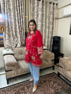 Luxurious Silk Ensemble Featuring Detailed Resham Embroidery