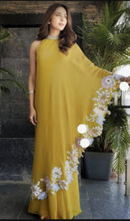 Georgette Ensemble with Resham Embroidery and Cutwork