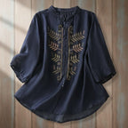 Soft Malmal Cotton Top with Resham Embroidery