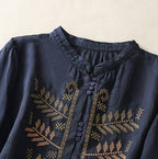 Soft Malmal Cotton Top with Resham Embroidery